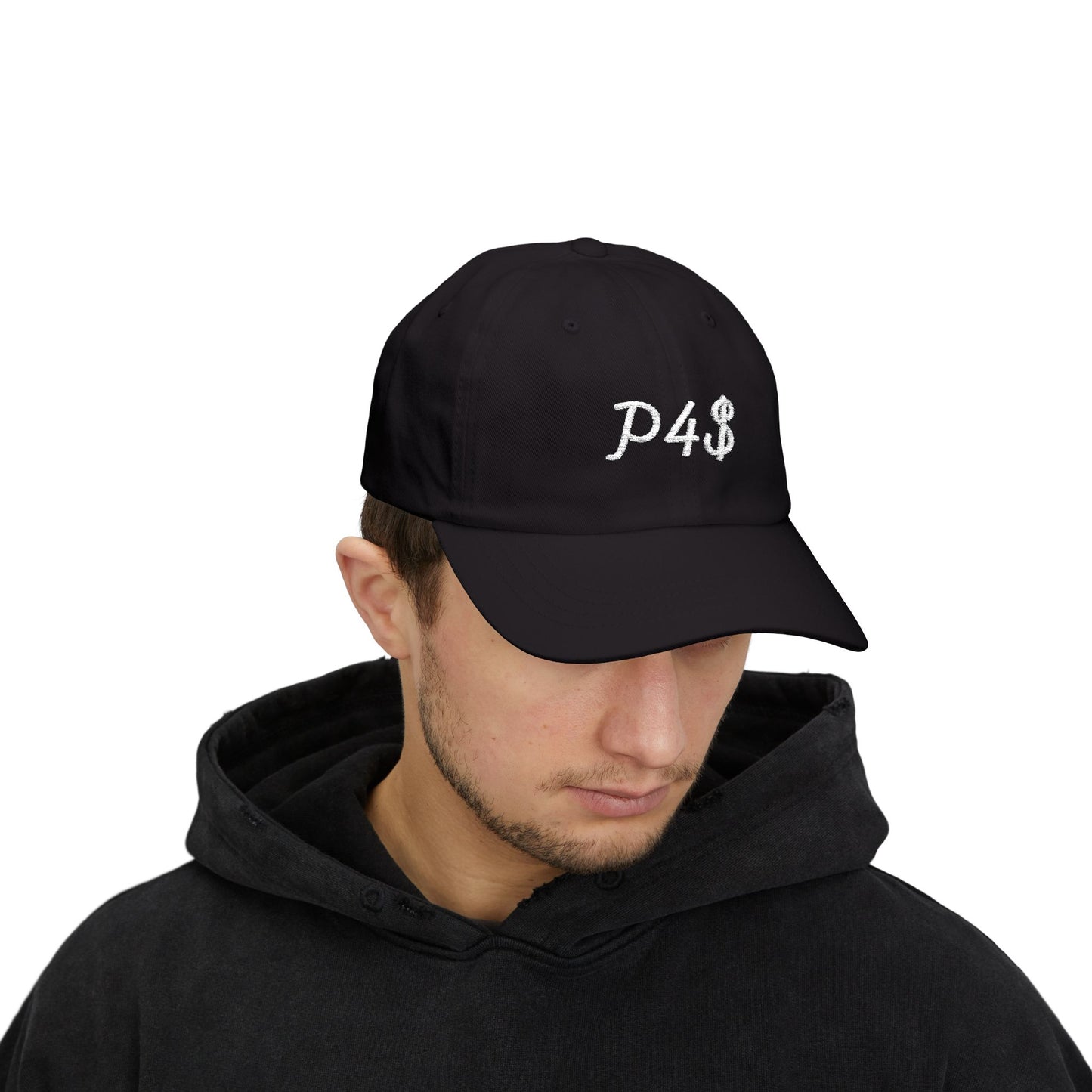 Classic Dad Hat - White P4$