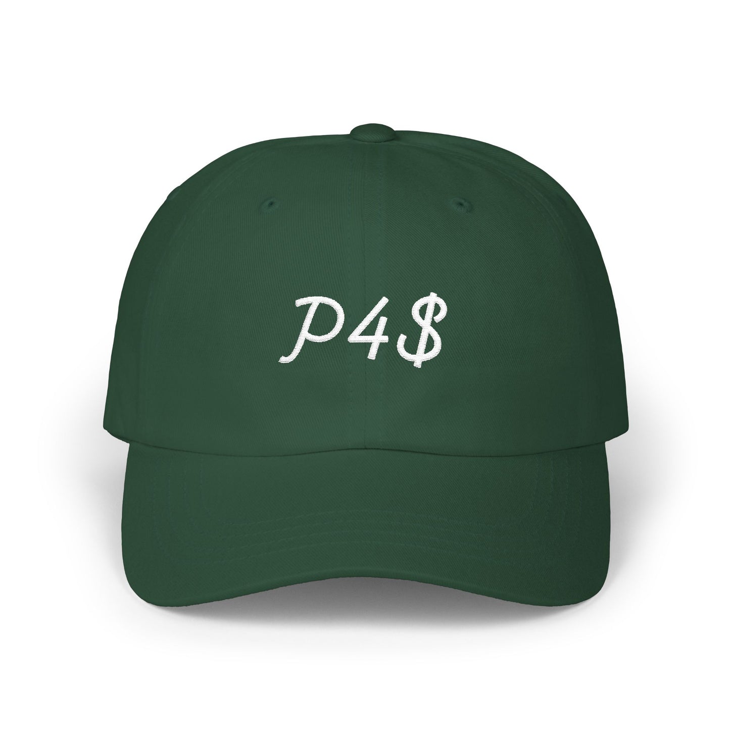 Classic Dad Hat - White P4$