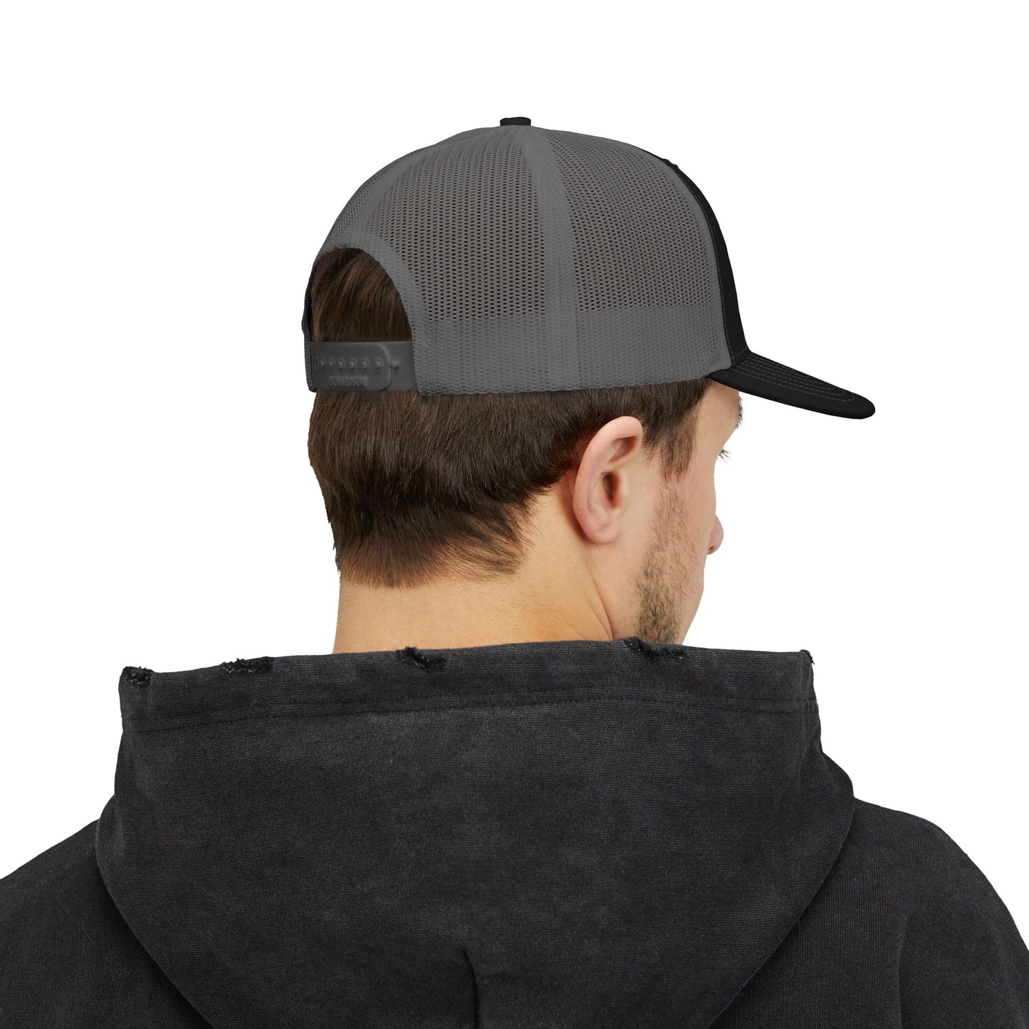 Snapback Trucker Cap with Embroidery - White Logo