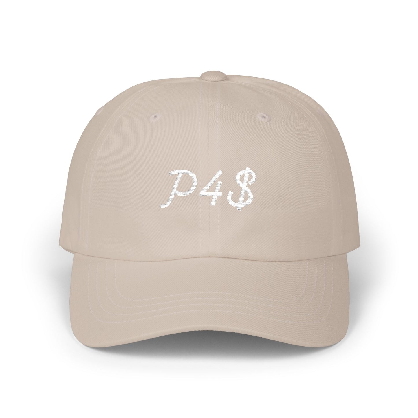 Classic Dad Hat - White P4$