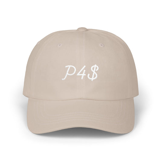 Classic Dad Hat - White P4$