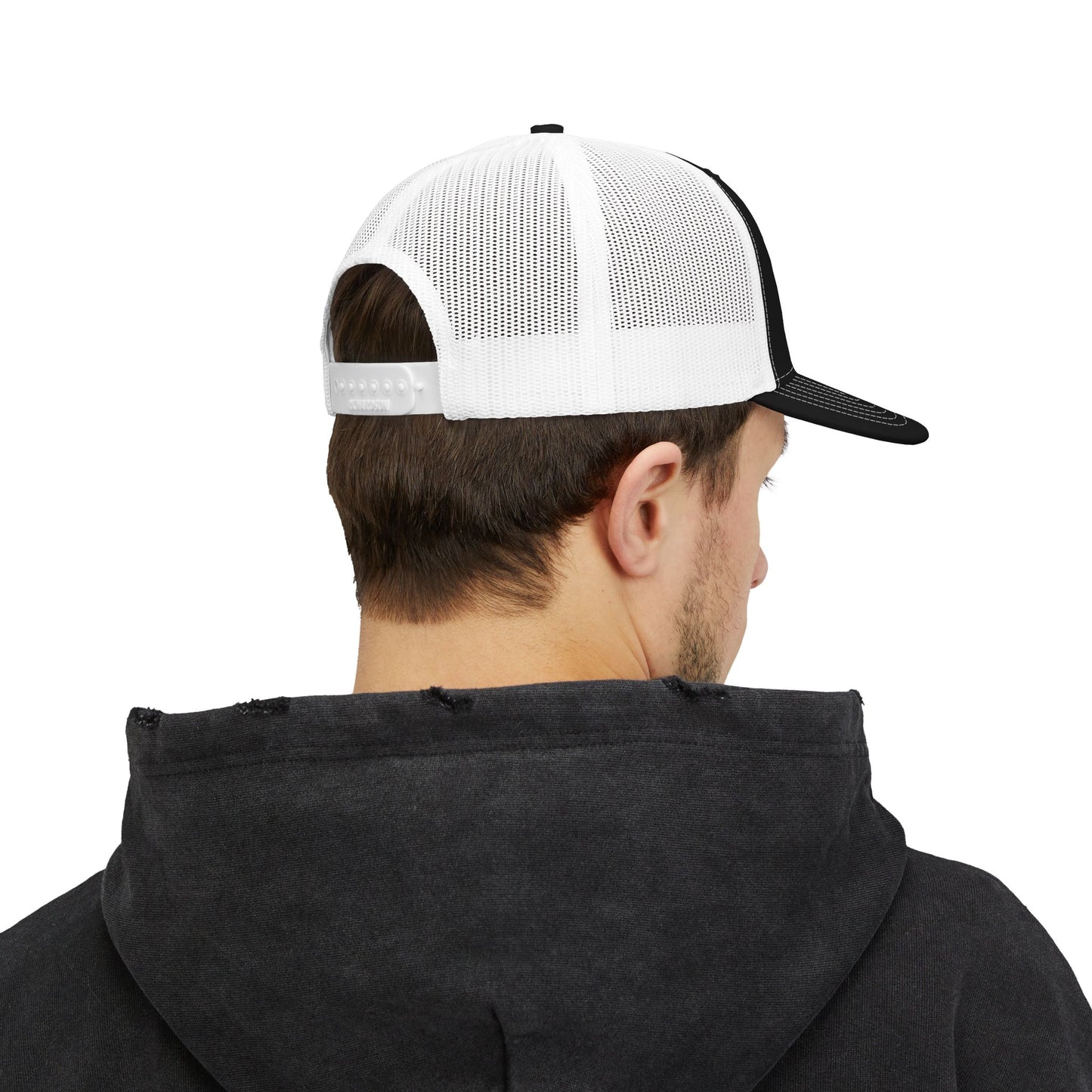 Snapback Trucker Cap with Embroidery - White Logo