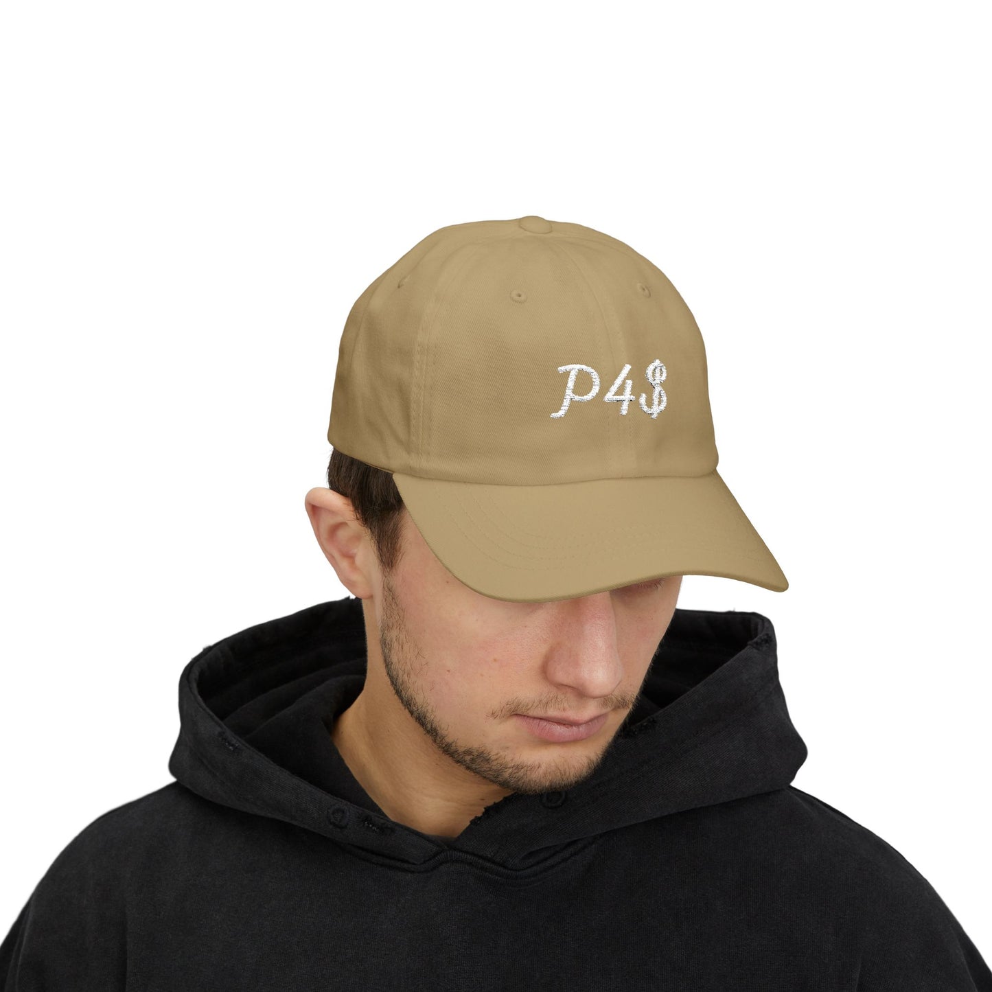Classic Dad Hat - White P4$