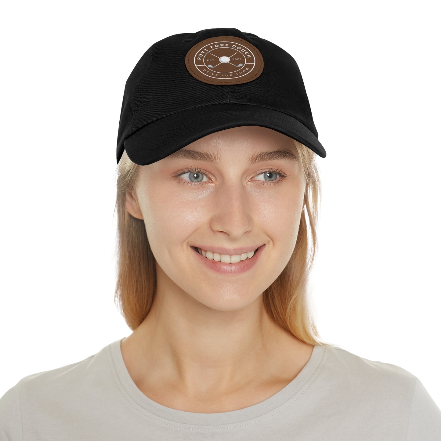 Leather Patch Dad Hat