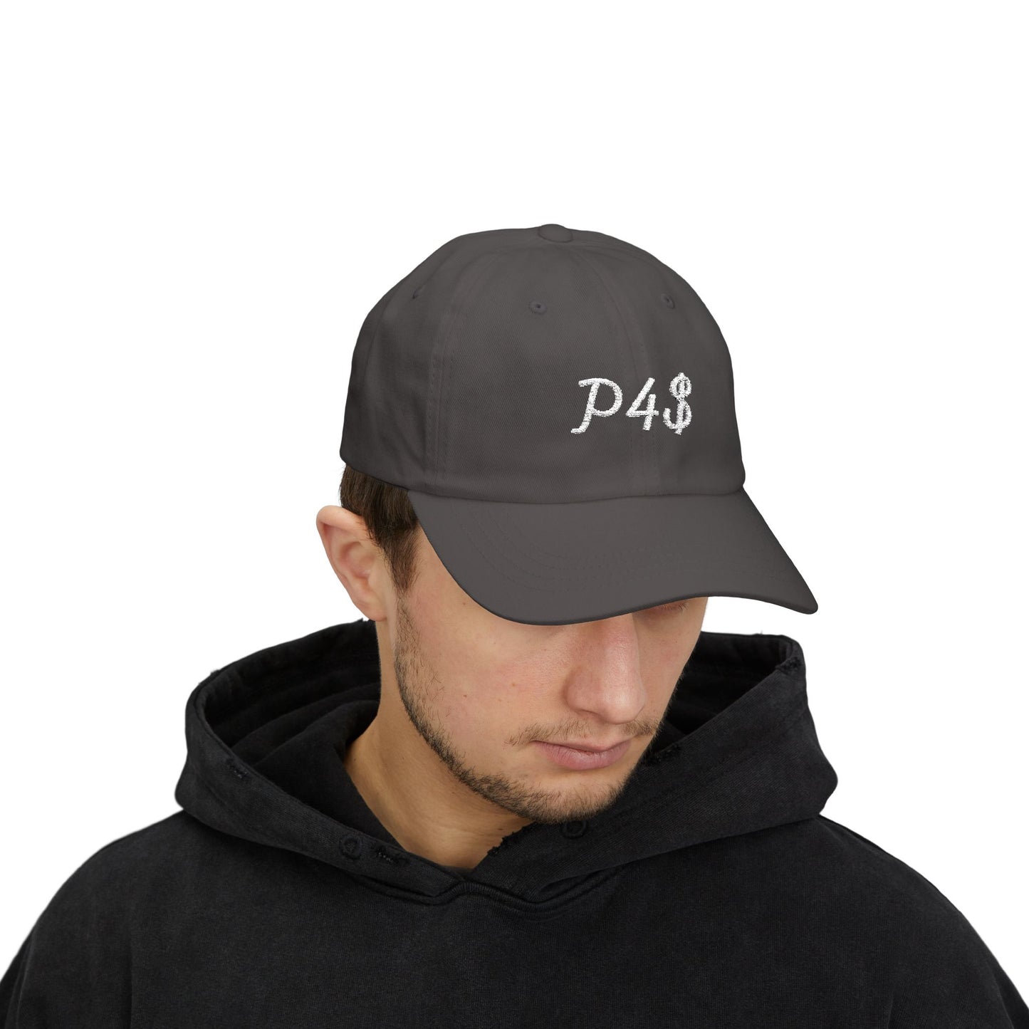 Classic Dad Hat - White P4$