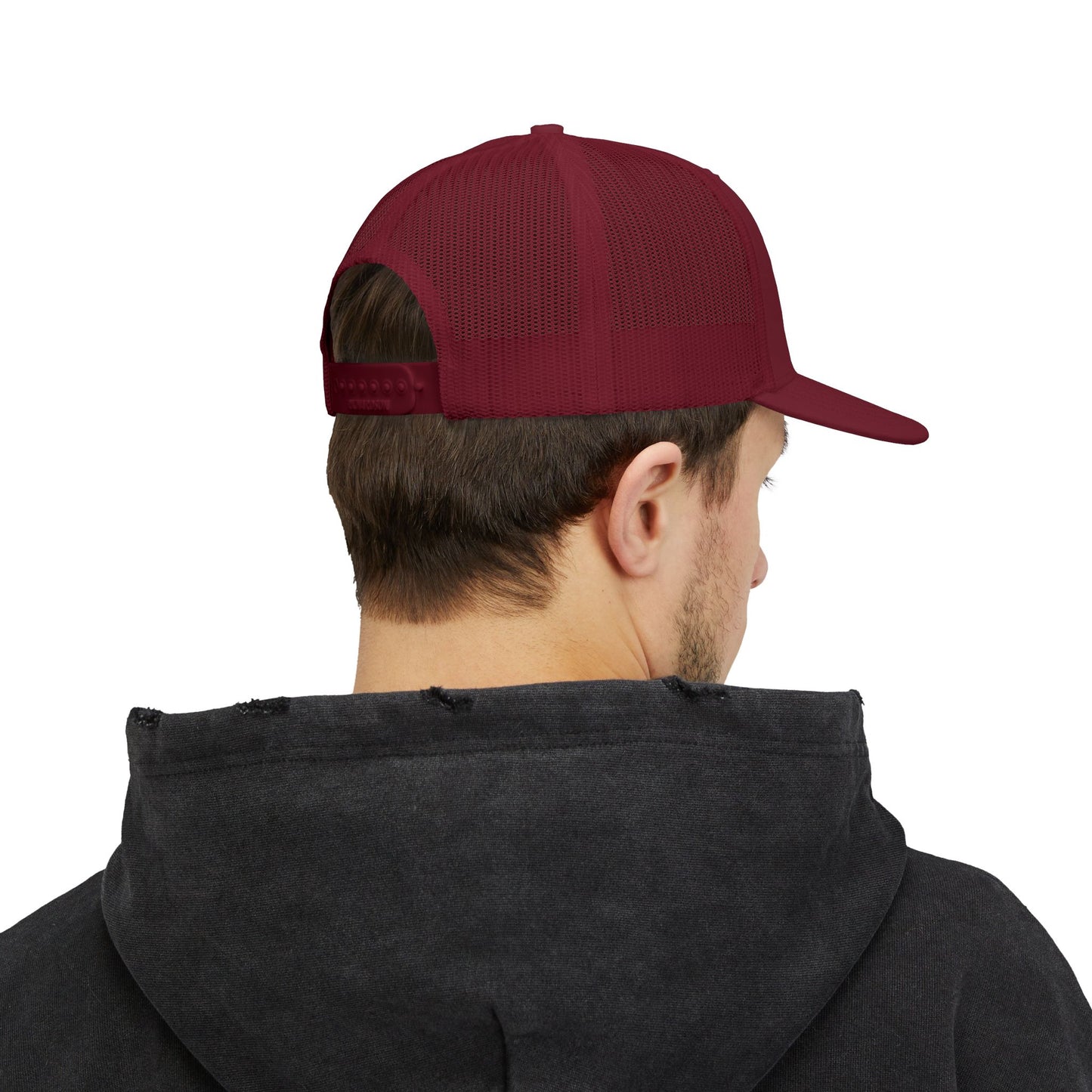 Snapback Trucker Cap with Embroidery - White Logo