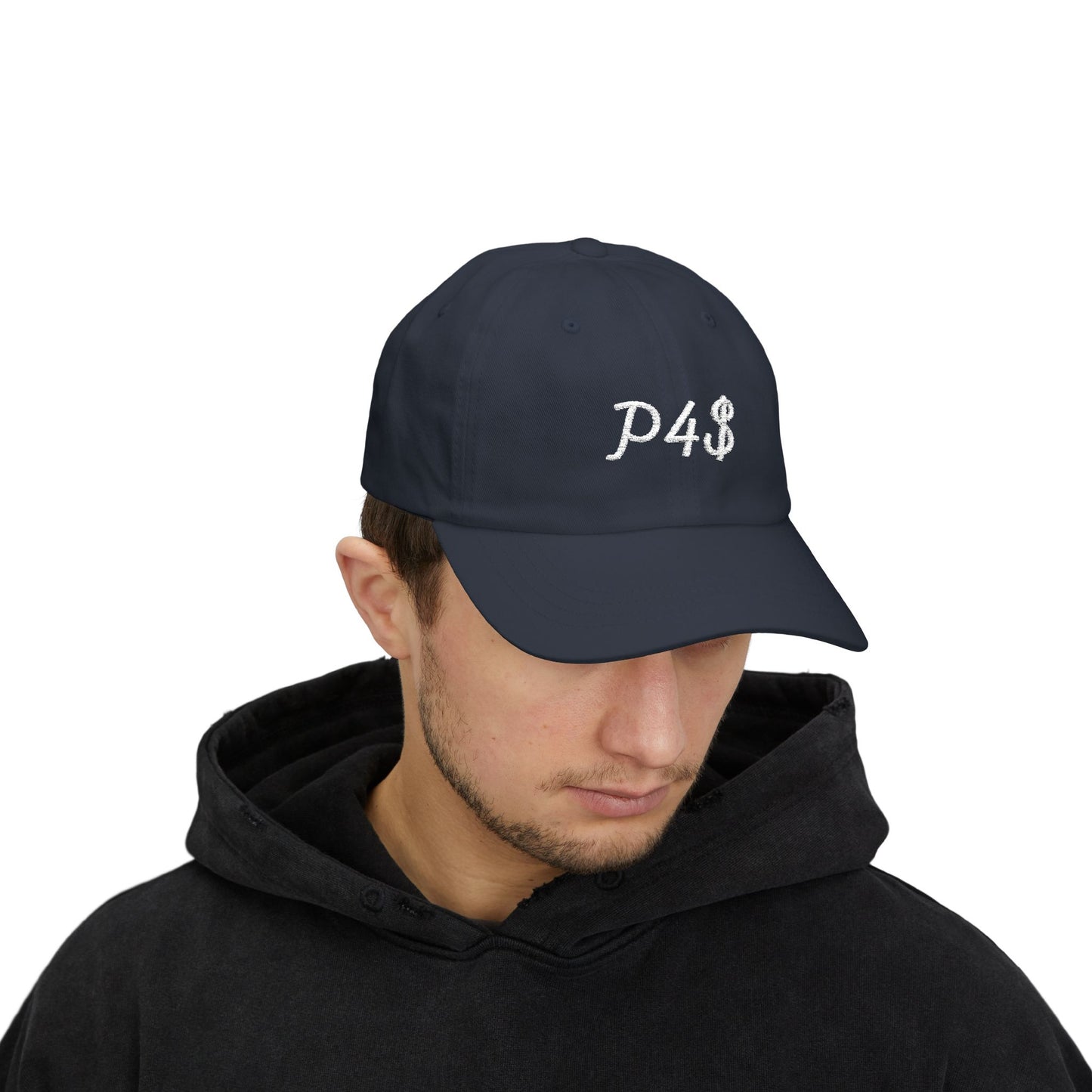 Classic Dad Hat - White P4$