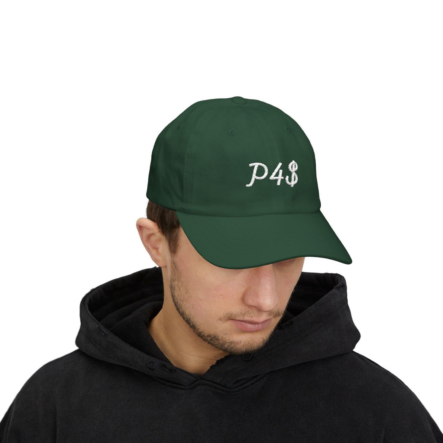 Classic Dad Hat - White P4$