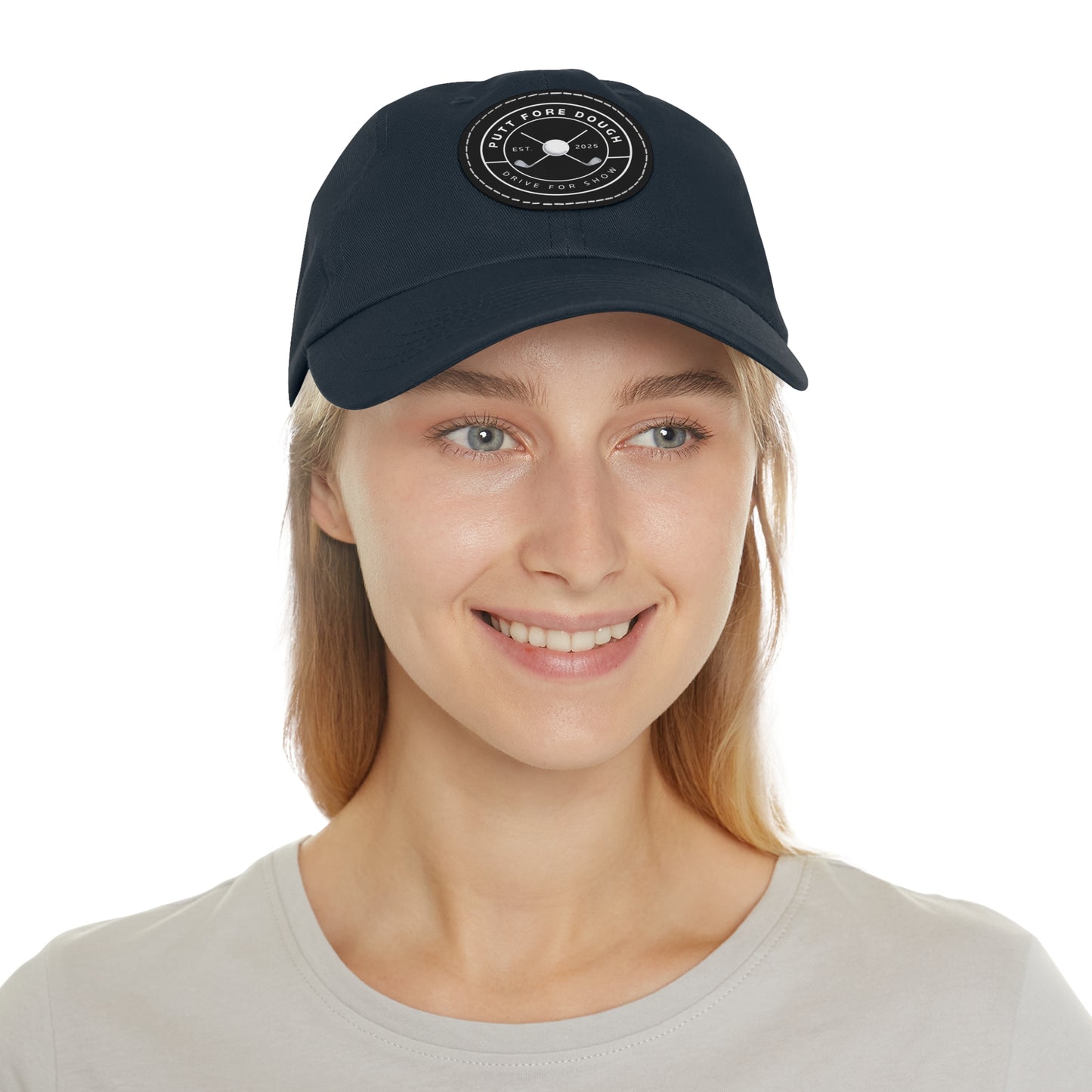 Leather Patch Dad Hat