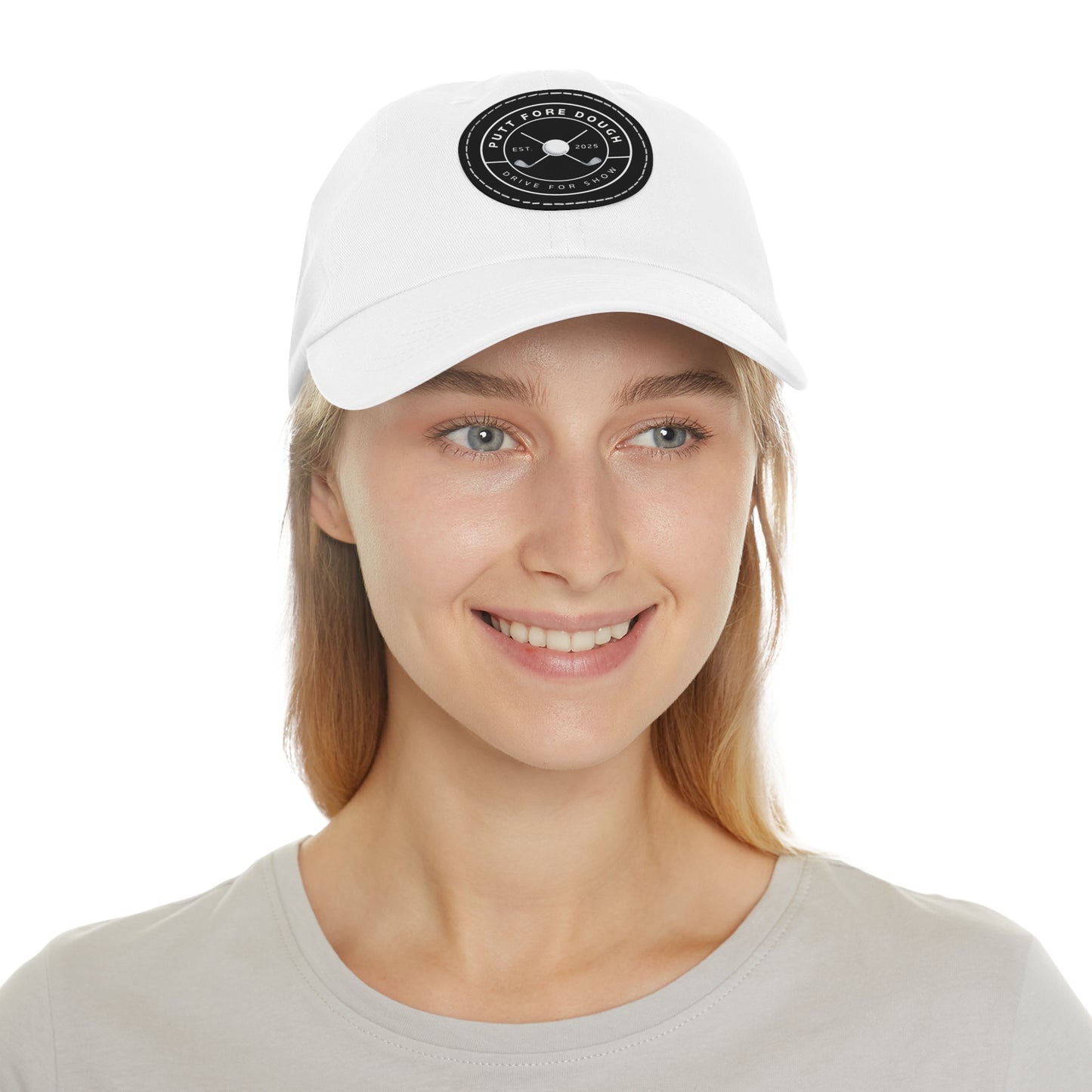 Leather Patch Dad Hat