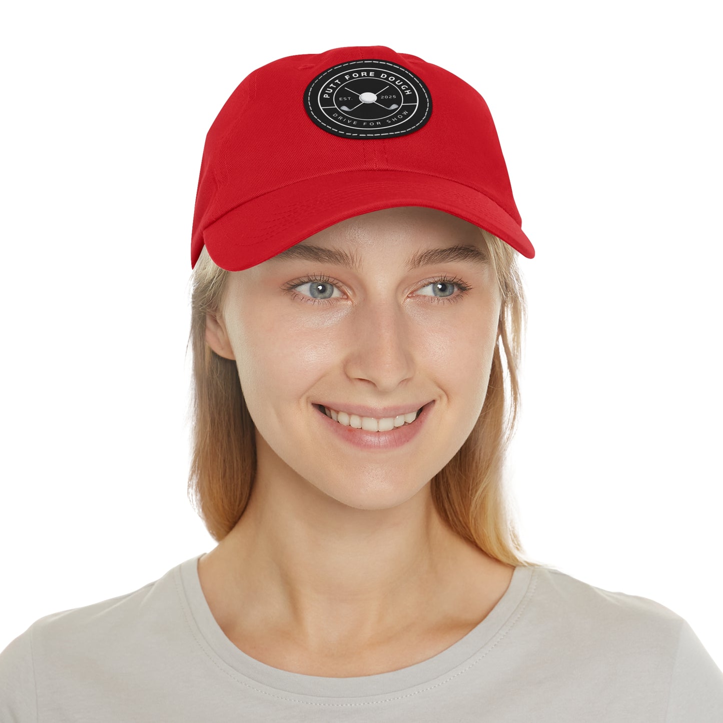 Leather Patch Dad Hat